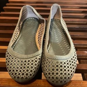Frye Carson Perforated Ballet Flat - Teal